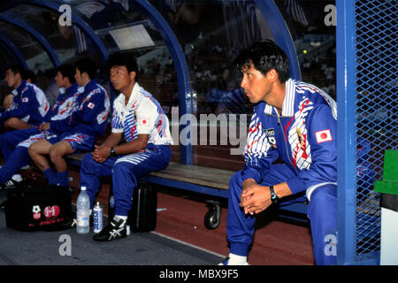 Shah Alam, Selangor, Malaysia. 18th Mar, 1996. Akira Nishino (JPN) Football/Soccer : Atlanta 1996 Olympic Games Asian Qualifiers Second round Group A match between Japan 4-1 Oman at Shah Alam Stadium in Shah Alam, Selangor, Malaysia . Credit: Katsuro Okazawa/AFLO/Alamy Live News Stock Photo