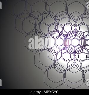 Abstract hexagonal background. Stock Vector