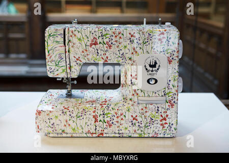 Theodora Liberty Print Sewing Machine Stock Photo