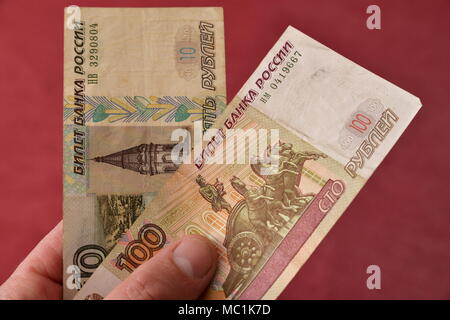 Russian ruble, rouble, RUB, banknote, paper money, cash Stock Photo - Alamy