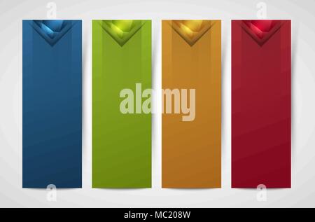 abstract vertical banners with crystals, design template Stock Vector