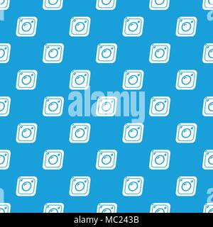 Photo pattern vector seamless blue Stock Vector