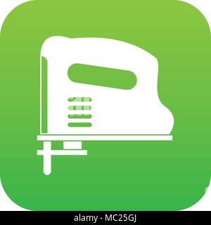 Pneumatic gun icon digital green Stock Vector