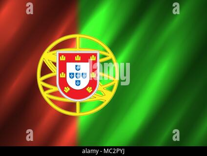 Portugal flag background Stock Vector