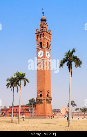 Husainabad Clock Tower (Ghanta Ghar Tower) is a clock tower located in the Lucknow city of India Stock Photo