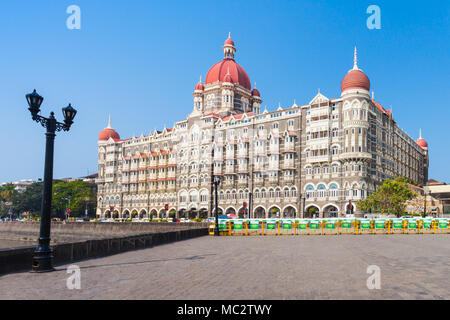 MUMBAI, INDIA - FEBRUARY 21: The Taj Mahal Palace Hotel on Febuary 21, 2014 in Mumbai, India Stock Photo