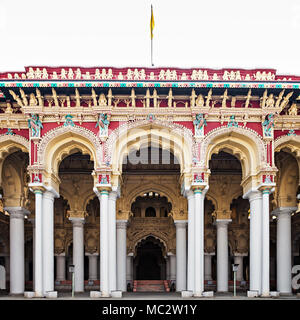 Thirumalai Nayak Palace in Madurai city, India Stock Photo