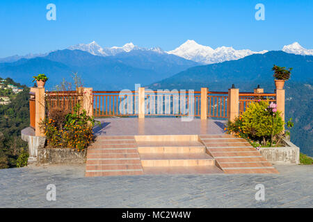 Kangchenjunga view from the Tashi View Point in Gangtok, Sikkim state of India Stock Photo