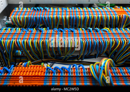 The wiring and machines Stock Photo