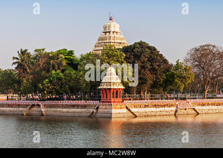 Vandiyur Mariamman Teppakulam Temple in Madurai, India Stock Photo