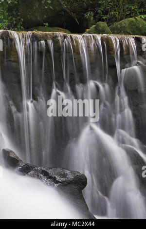 Beautiful waterfall in the jungle, Koh Samui island, Thailand Stock Photo