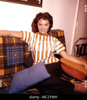 CONNIE FRANCIS American singer and film actress about 1960 Stock Photo