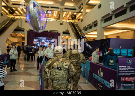 HSI SRT members have been providing security at the Super Bowl Experience at the Minneapolis Convention Center. Stock Photo