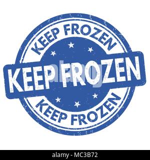 Keep frozen label icons. Frozen food signage. Vector illustration set ...