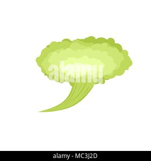 Fart. Green Cloud Stench. Bad smell. Vector illustration Stock Vector