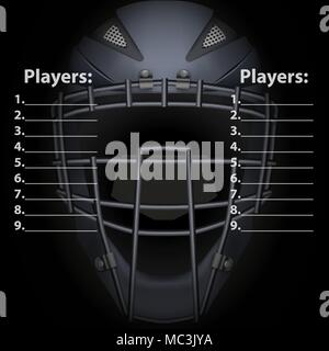 Baseball Catcher Mask Helmet Stock Vector Image & Art - Alamy