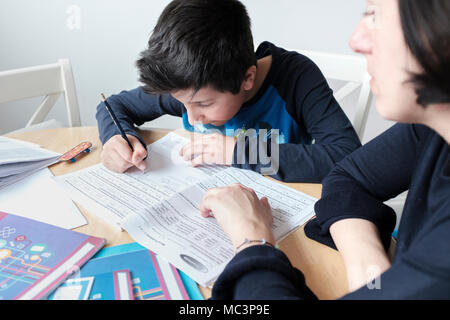 Private tutoring at home-1 Stock Photo