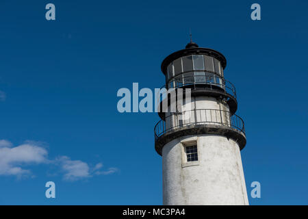 The Highland Light is an active lighthouse built in 1797 on the Cape Cod National Seashore in North Truro, Massachusetts. Stock Photo
