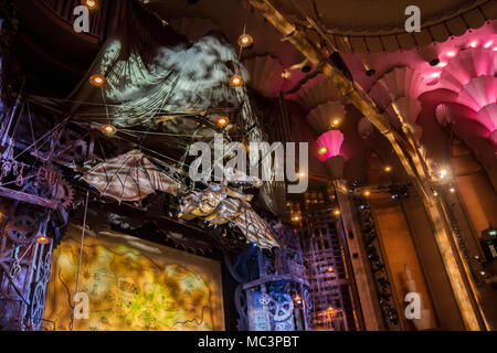 Wicked Stage, The Apollo Victoria Theatre, Londons West End, Stage Production Design, London UK stage concept Stock Photo