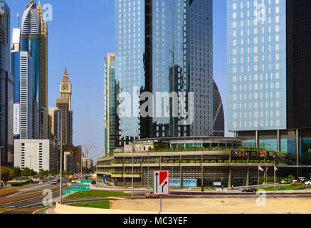 Dubai, UAE - April 8. 2018. The development of Al Sukook street Stock Photo