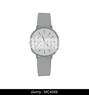 Wristwatch Grey Analog Fashion Style Item Vector Illustration Graphic Design Stock Vector