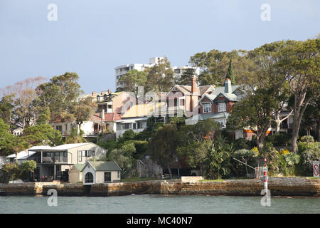 Balmain East viewed from the water. Stock Photo