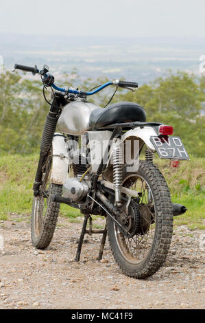 1970 BSA Bantam Trial 175cc Stock Photo