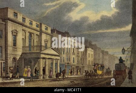pantheon, oxford street, london 1780's Stock Photo