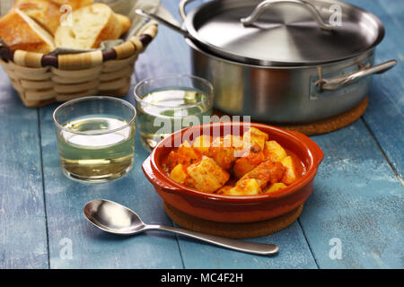 marmitako, tuna and potatoes stew, spanish basque cuisine Stock Photo