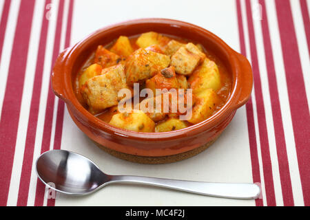 marmitako, tuna and potatoes stew, spanish basque cuisine Stock Photo