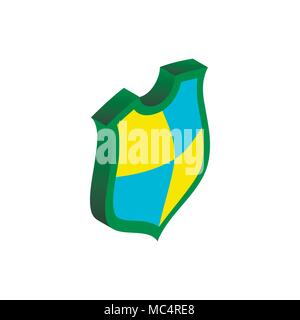 Protection shield concept icon, isometric 3d style Stock Vector
