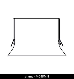 Backdropfor photography icon, outline style Stock Vector