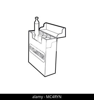 Electronic cigarette icon, outline style Stock Vector