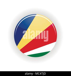 Seychelles icon circle Stock Vector