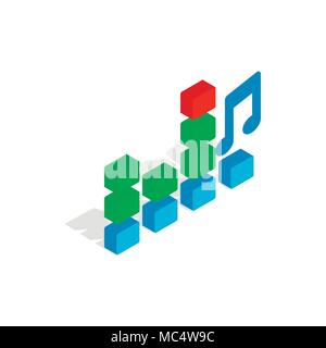 Equalizer scale icon, isometric 3d style Stock Vector