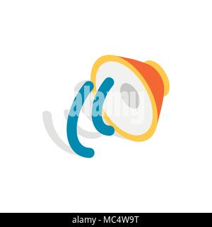 Speaker icon in isometric 3d style Stock Vector