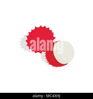 Rambutan icon, isometric 3d style Stock Vector