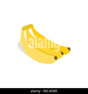 Banana icon, isometric 3d style Stock Vector