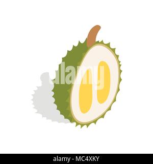 Durian icon, isometric 3d style Stock Vector