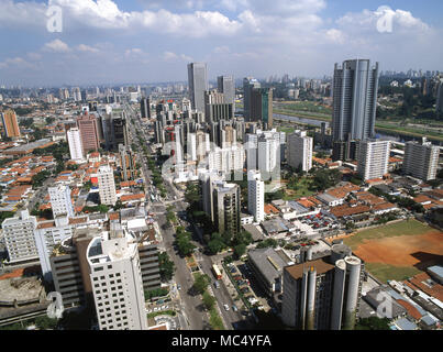 Aerial view, Avenida Luis Carlos Berrini, Vila Olimpia, Sao Paulo, Brazil  Stock Photo - Alamy