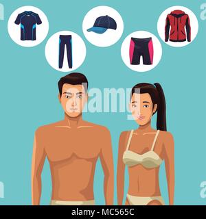 Fitness ropa deportiva para mujer Imagen Vector de stock - Alamy