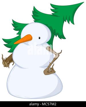 Cold snowy weather theme cartoon, vector, isolated Stock Vector