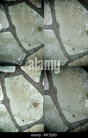Gray stone wall background. Rock floor, texture Stock Photo