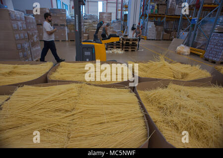 Casteldidone (Cremona). Pasta factory Iris Bio. Some of the members and employees. Italy. Stock Photo