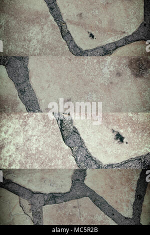 Gray stone wall background. Rock floor, texture Stock Photo