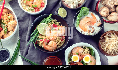 Thai food. Traditional asian cuisine. Top view Stock Photo