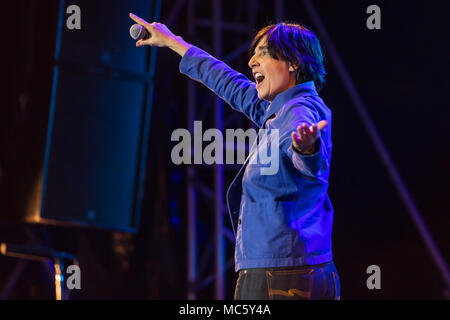 The British band Texas with singer Sharleen Spiteri live at the Magic Night at the Heitere Zofingen, Aargau, Switzerland Stock Photo