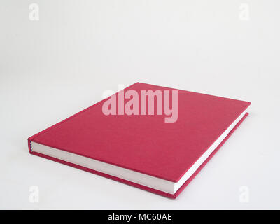 Red Book , Placed on a white background . Educational Activities . Stock Photo