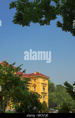 The Presidential Palace, Hùng Vương, Ngọc Hà, Ba Đình, Hà Nội, Vietnam Stock Photo