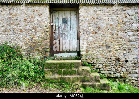 An old stone barn in the Dorset countryside. Stock Photo